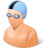 Sport Swimmer Male Light Icon